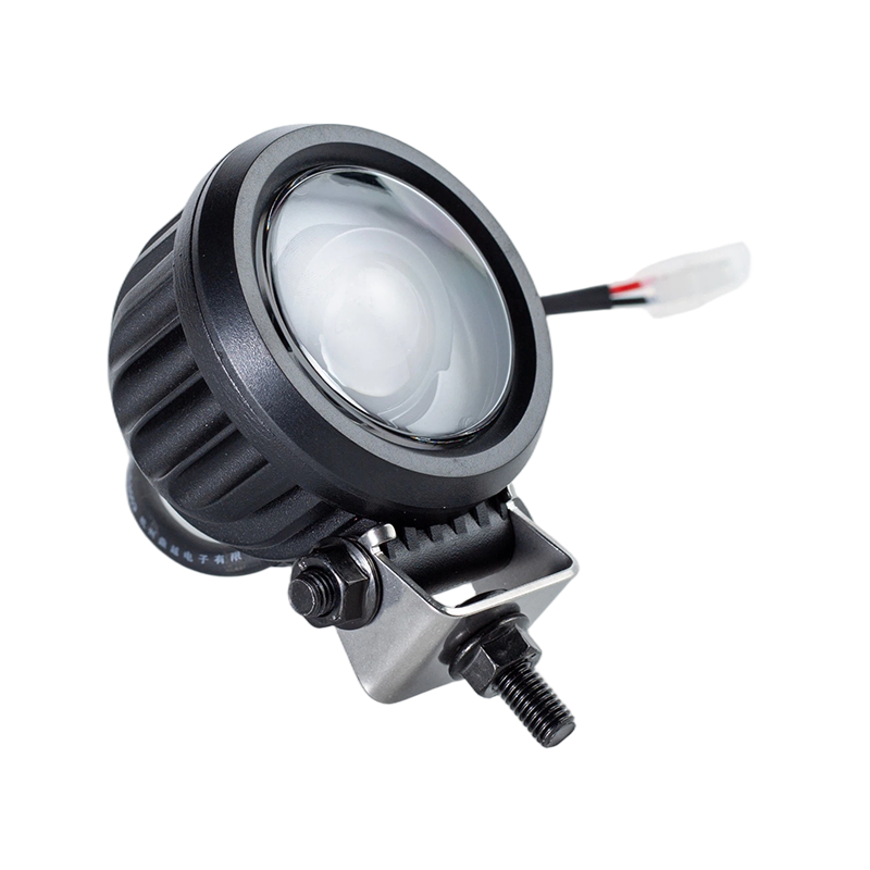 Đèn cảnh báo an toàn xe nâng điểm màu xanh xiên tròn IP67 5W DC9-80V